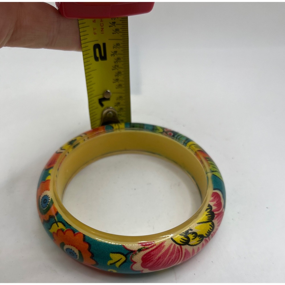 Bangle Bracelet Colorful Retro Flower Power Mod Style‎ - Picture 4 of 5